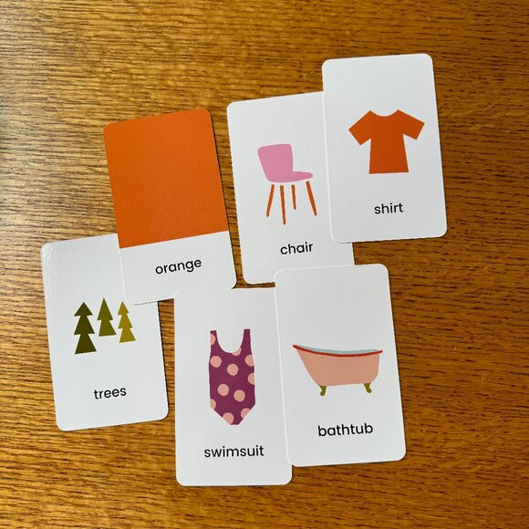 Good Morning World First Words Flashcards from Olivia Herrick - 100 cards - Picture 3 of 4